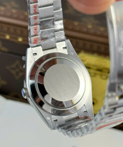 Đồng hồ Rolex Day-Date Rep 11 mặt xanh dương cọc số la mã nặng 186 gram xưởng QF 40mm (2)