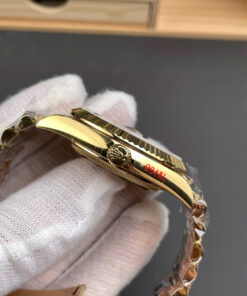 Đồng hồ Rolex Day-Date Replica 11 mặt đen máy cơ Thụy Sỹ nhà máy QF 40mm (2)