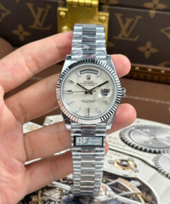 Đồng hồ Rolex Day-Date Replica 11 mặt thiên thạch nặng 186 grams nhà máy QF 40mm (2)