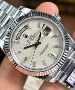 Đồng hồ Rolex Day-Date Replica 11 mặt thiên thạch nặng 186 grams nhà máy QF 40mm (2)