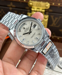 Đồng hồ Rolex Day-Date Replica 11 mặt thiên thạch nặng 186 grams nhà máy QF 40mm (2)