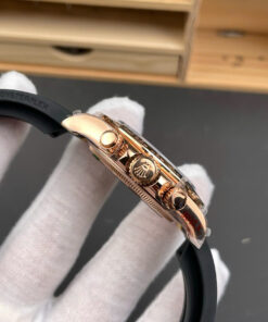 Đồng hồ Rolex Daytona 126515 Replica 11 mặt thiên thạch dây đeo oysterflex nhà máy QF 40mm (2)