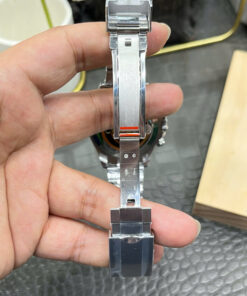 Đồng hồ Rolex Daytona Rep 11 mặt xanh băng cọc số chữ Ả Rập nhà máy QF 40mm (2)