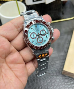 Đồng hồ Rolex Daytona Rep 11 mặt xanh băng cọc số chữ Ả Rập nhà máy QF 40mm (2)