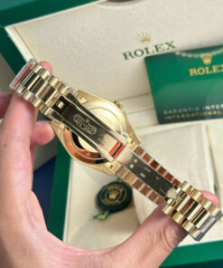 Đồng hồ Rolex Rep 11 Day-Date nam mặt xanh lá cây ombre nặng 186 gram xưởng QF 40mm (2)