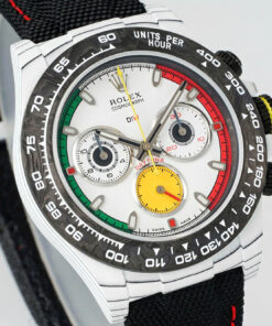 Đồng hồ Rolex Replica 11 Daytona DiW Ferrari vỏ carbon trắng siêu nhẹ 40mm (2)