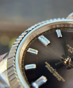 Đồng hồ Rolex chế tác Day-Date nam mặt nâu nặng 186 gram nhà máy QF 40mm (1)