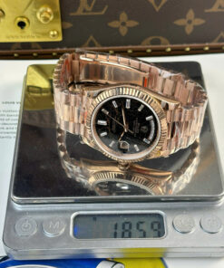 Đồng hồ Rolex nam chế tác Day-Date mặt nham thạch nặng 186 gram nhà máy QF 40mm (2)