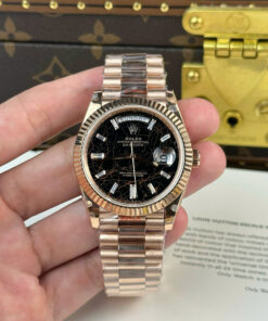 Đồng hồ Rolex nam chế tác Day-Date mặt nham thạch nặng 186 gram nhà máy QF 40mm (2)