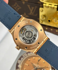 Đồng hồ nam Hublot Rep 11 Classic Fusion King Gold mặt xanh dương máy cơ Thụy Sỹ xưởng JJZ 42mm (2)