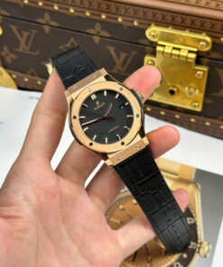 Đồng hồ nam Hublot Replica 11 Classic Fusion King Gold mặt đen máy cơ Thụy Sỹ xưởng JJZ 42mm (2)