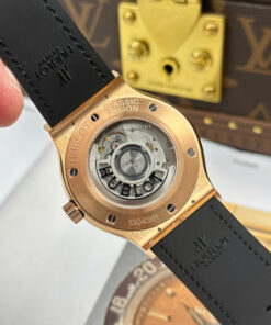Đồng hồ nam Hublot Replica 11 Classic Fusion King Gold mặt đen máy cơ Thụy Sỹ xưởng JJZ 42mm (2)
