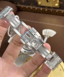 Đồng hồ nam Rep 11 Audemars Piguet Royal Oak Sellfwinding Flying Tourbillon 26530TI mặt xám dây kim loại 41mm (2)