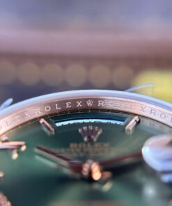Đồng hồ nam Replica 11 Rolex Day-Date mặt xanh lá cây nặng 186 gram nhà máy QF 40mm (2)