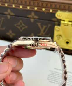 Đồng hồ nam Replica 11 Rolex Day-Date mặt xanh lá cây nặng 186 gram nhà máy QF 40mm (2)