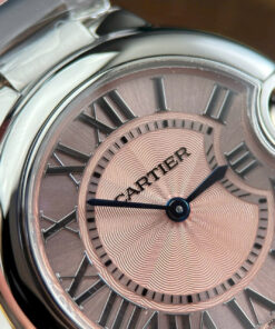 Đồng hồ nữ Cartier Ballon Bleu Rep 11 mặt hồng dây kim loại nhà máy AF 33mm (2)