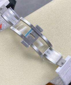 Đồng hồ Audemars Piguet 15500 Sunflower Replica 11 vỏ gốm trắng họa tiết bông hoa cười xưởng APS 41mm (2)