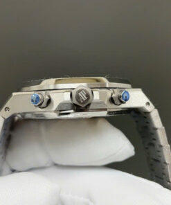 Đồng hồ Audemars Piguet Rep 11 Royal Oak Chronograph Frosted Gold 26240 mặt xám xưởng APS 41mm (2)