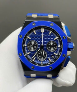 Đồng hồ Audemars Piguet Replica 11 Royal Oak Offshore 26420CE vỏ gốm xanh máy cơ Thụy Sỹ 43mm (2)