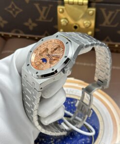 Đồng hồ Audemars Piguet Royal Oak Perpetual Calendar 26615TI Rep 11 mặt cá hồi dây kim loại 41mm (2)