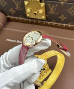 Đồng hồ Cartier Ballon Blanc Replica 11 mạ vàng hồng máy pin xưởng AF 30mm (2)