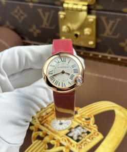 Đồng hồ Cartier Ballon Blanc Replica 11 mạ vàng hồng máy pin xưởng AF 30mm (2)