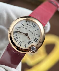 Đồng hồ Cartier Ballon Blanc Replica 11 mạ vàng hồng máy pin xưởng AF 30mm (2)