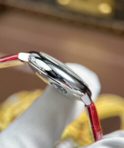 Đồng hồ Cartier Ballon Bleu Rep 11 dây da đỏ máy cơ tự động xưởng AF 33mm (2)