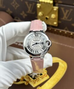 Đồng hồ Cartier Ballon Bleu Replica 11 màu hồng máy cơ tự động xưởng AF 33mm (2)