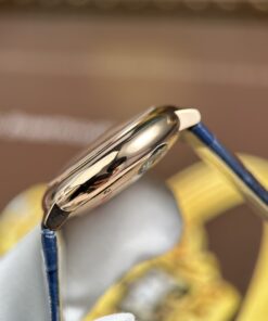 Đồng hồ Cartier Ballon Bleu WGBB0052 Replica 11 mạ vàng hồng dây da xưởng AF 33mm (2)