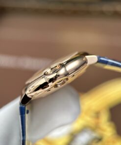 Đồng hồ Cartier Ballon Bleu WGBB0052 Replica 11 mạ vàng hồng dây da xưởng AF 33mm (2)