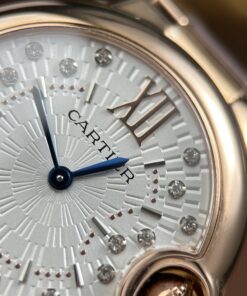 Đồng hồ Cartier Ballon Bleu WGBB0054 Fake 11 mạ vàng hồng máy pin xưởng AF 33mm (3)
