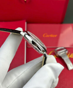 Đồng hồ Cartier Ballon Bleu chế tác dây da đen máy cơ tự động xưởng AF 33mm (2)