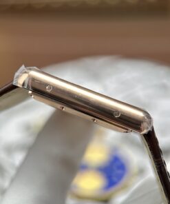 Đồng hồ Cartier Tank Louis Rep 1 1 mặt trắng mạ vàng hồng máy cơ tự động 27.8×38 (1)