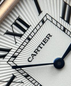 Đồng hồ Cartier Tank Louis Rep 1 1 mặt trắng mạ vàng hồng máy cơ tự động 27.8×38 (1)