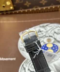 Đồng hồ Cartier Tank Louis Replica 11 mặt trắng dây da màu xám 27.8×38 (2)