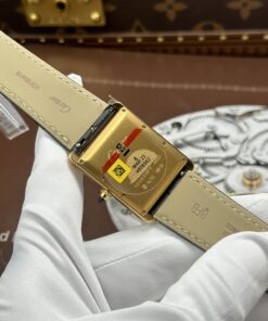 Đồng hồ Cartier Tank Louis Replica 11 mặt trắng dây da màu xám 27.8×38 (2)