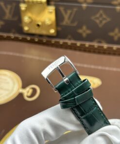 Đồng hồ Fendi Crazy Carats Replica 1 1 màu xanh lá cây đính đá quý 36mm (2)