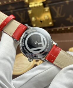 Đồng hồ Fendi Crazy Carats Replica 11 mặt khảm xà cừ hồng viền đính đá 36mm (2)