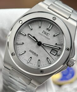 Đồng hồ IWC Ingenieur Rep cao cấp mặt xám nhạt dây kim loại xưởng GH 40mm (2)