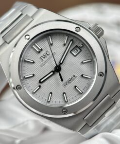Đồng hồ IWC Ingenieur Rep cao cấp mặt xám nhạt dây kim loại xưởng GH 40mm (2)