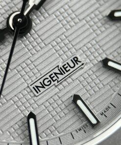 Đồng hồ IWC Ingenieur Rep cao cấp mặt xám nhạt dây kim loại xưởng GH 40mm (2)