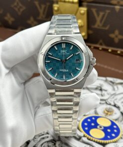 Đồng hồ IWC Ingenieur Replica 11 mặt xanh lam dây kim loại xưởng GH 40mm (2)