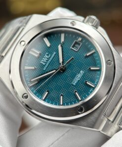 Đồng hồ IWC Ingenieur Replica 11 mặt xanh lam dây kim loại xưởng GH 40mm (2)
