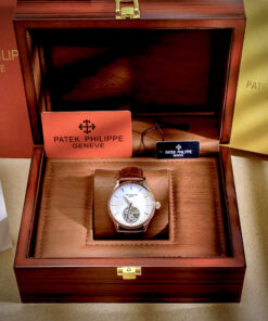 Đồng hồ Patek Philippe Genève nam vàng gold lộ cơ Tourbillon fake cao cấp 43mm