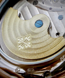 Đồng hồ Patek Philippe Genève nam vàng gold lộ cơ Tourbillon fake cao cấp 43mm