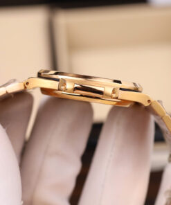 Đồng hồ Patek Philippe Nautilus 5723 Replica 11 bọc vàng hồng 18K đính ruby tổng hợp 40mm (1)