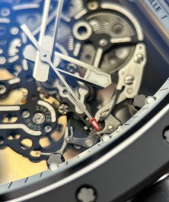 Đồng hồ Richard Mille RM055 Rep 11 vỏ gốm viền trắng dây cao su xưởng ZF 49.9×42 (1)