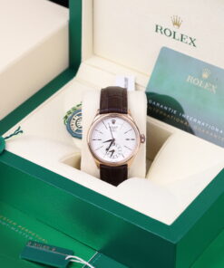 Đồng hồ Rolex Cellini 50525 Replica 11 mặt trắng máy cơ Thuỵ Sỹ 39mm (1)