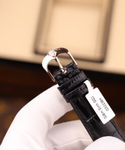 Đồng hồ Rolex Cellini Dual Time 50525 Replica 11 mặt đen vỏ phủ vàng thật 18K 39mm (2)